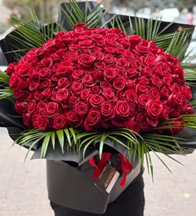201 kırmızı gül, fenix gül buketi, lüks gül buketi