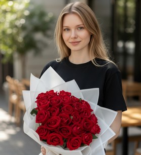 yapay kırmızı gül, yapay gül buketi, dekoratif yapay çiçek