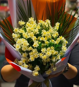 nergis buketi, 50 dal nergis, büyük nergis buketi