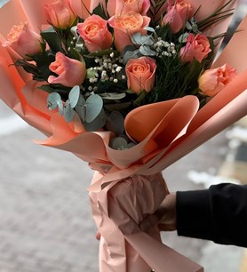 somon gül buketi, ithal gül buketi, romantik çiçek