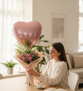 ithal pembe gül, pembe gül buketi, sevgiliye çiçek