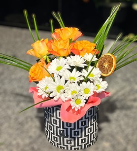 5 Turuncu Gül ve Papatya