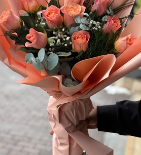 somon gül buketi, ithal gül buketi, romantik çiçek