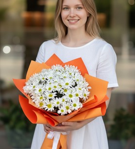 Beyaz Papatya Buketi