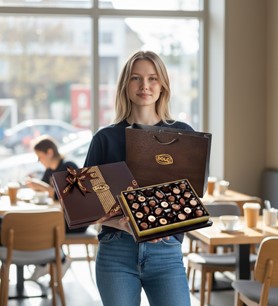 Diamond Kahverengi Hediye Çikolata Kutu 285g