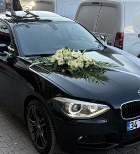 Gelin arabası süsleme, düğün çiçek süsleme, Kayseri Çiçek Ev