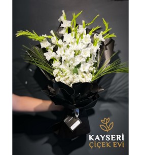 Beyaz Glayör Buketi