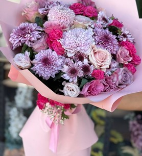 İthal Renkli Çiçek Buketi 