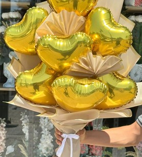 Kalp Balon Buketi-4
