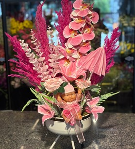 Kız Bebek Yapay Çiçek (5)