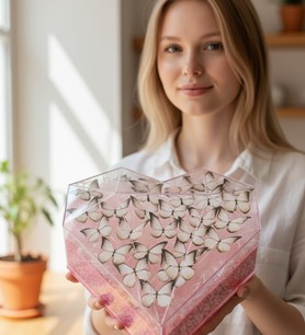 ledli çiçek aranjmanı, yapay pembe gül, romantik hediye
