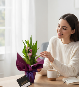 Mor Gala çiçeği  Saksı bitkisi  Dekoratif çiçek