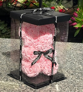 Pembe Tedy Bear Rose