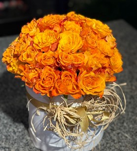 Silindir Kutu İthal 41 Turuncu Gül