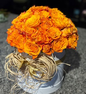 Silindir Kutu İthal 41 Turuncu Gül