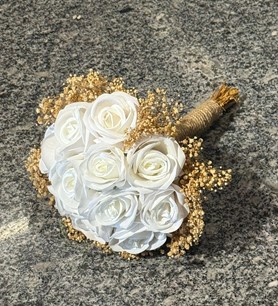 Yapay Beyaz Gül Gelin Eli Çiçeği 