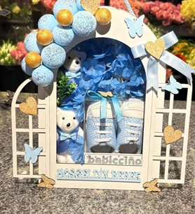 Yeni Doğan Erkek Bebek Çiçeği