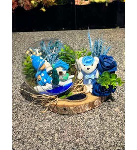 Yeni Doğan Erkek Bebek Çiçeği (2)